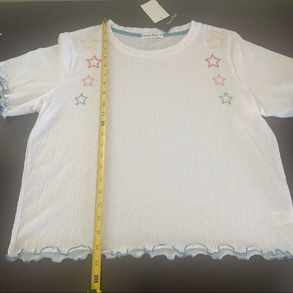 EMERSON ROAD Knitted Gauze Appliqué Tee & Short XL - Picture 10 of 11